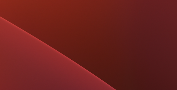 Red gradient background with curved lines.